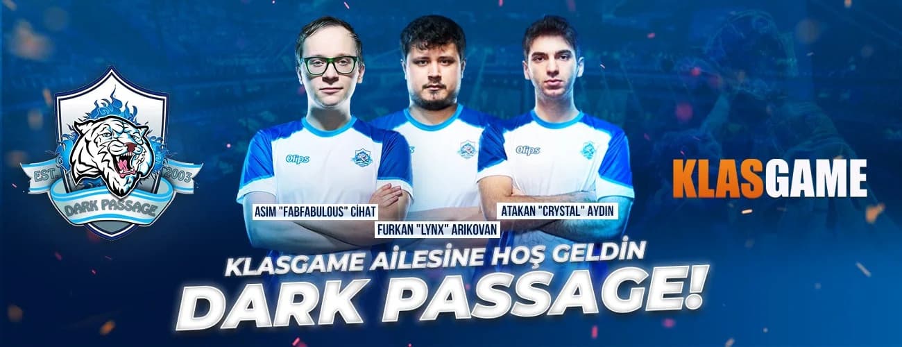 Dark Passage E-spor Üyeleri KLASGIFT’de!